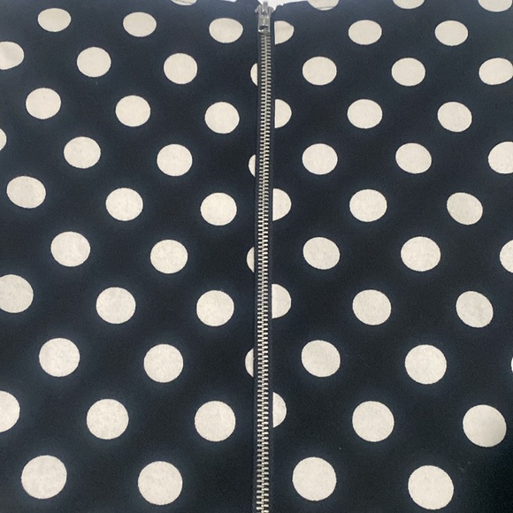 Black and white polka dot stretch dress - Picture 4 of 5